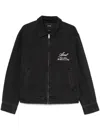 Axel Arigato Black Thread Denim Jacket In Schwarz