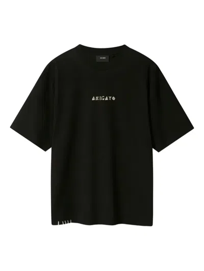 Axel Arigato Threaded Logot-shirt In Black