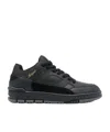 Axel Arigato Area Lo Sneakers In Black Suede And Leather In Black