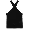 Axel Arigato Crochet Halterneck Tank Top In Black
