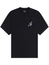 Axel Arigato Logo-embroidered T-shirt In Black