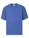 Axel Arigato Typo Embroidered Cotton T-shirt In Blue