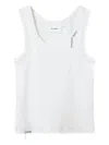 Axel Arigato Traced Ribbed Sleeveless Tank Top In White