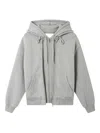 Axel Arigato Cotton Hooded Sweatshirt Featuring Pockets In Gray