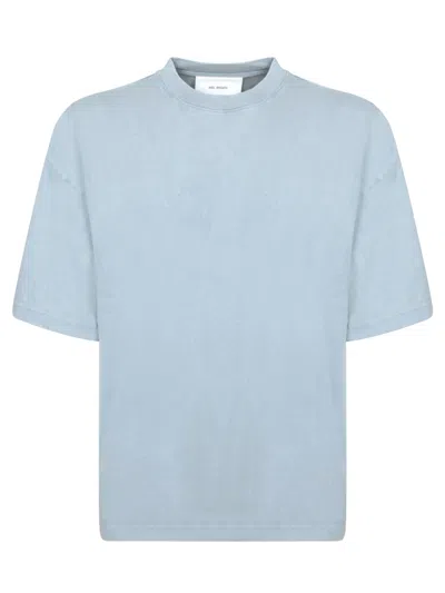 AXEL ARIGATO TYPO SKY BLUE EMBROIDERED T-SHIRT