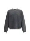 Axel Arigato Anthracite Grey Typo-embroidered Jersey Sweatshirt In Gray