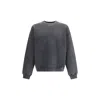 Axel Arigato Anthracite Grey Typo-embroidered Jersey Sweatshirt In Gray