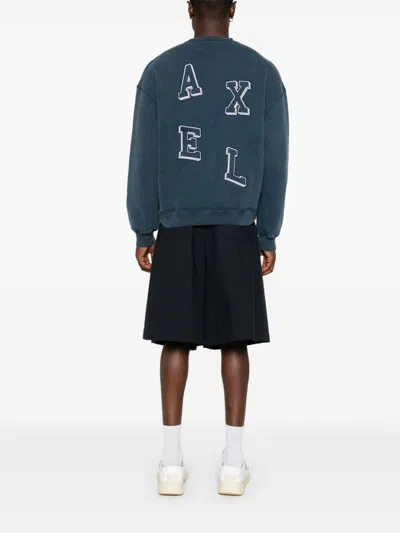 Axel Arigato Typo Sweatshirt In Blue