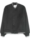 Axel Arigato Gray Typo Varsity Bomber Jacket In Grey