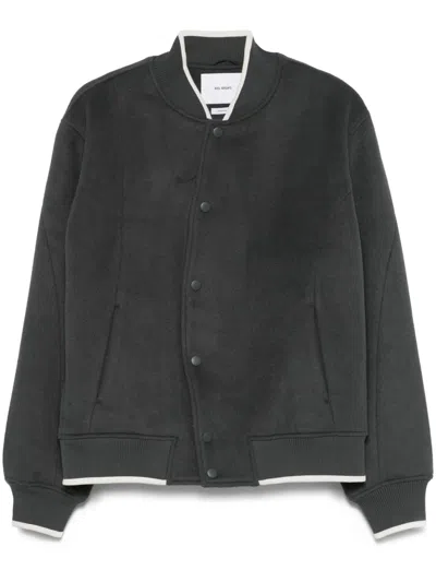 Axel Arigato Typo Varsity Jacket In Black