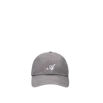 Axel Arigato Washed Signature Cap In Gray