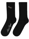 Axel Arigato Wes Embroidered Socks In Black