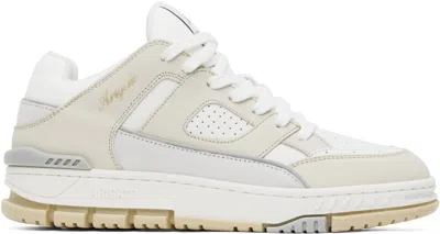 AXEL ARIGATO WHITE & BEIGE AREA LO SNEAKERS