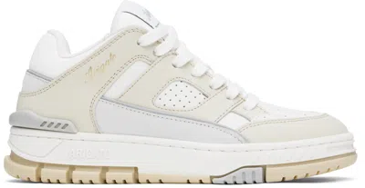 Axel Arigato White & Beige Area Lo Sneakers In Cremino/white