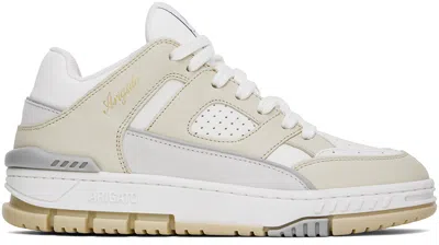 Axel Arigato White & Beige Area Lo Sneakers In Cremino/white