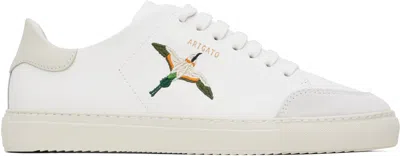 Axel Arigato White & Beige Clean 90 B Bird Sneakers In White/beige