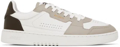 AXEL ARIGATO WHITE & BROWN DICE LO SNEAKERS