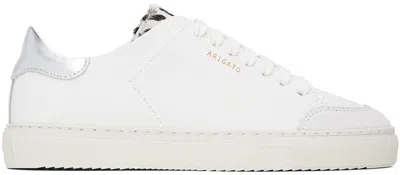 Axel Arigato Leather Lace-up Low-top Sneakers In White/silver