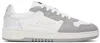 Axel Arigato White & Silver Dice Lo Sneakers In White/silver