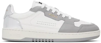 Axel Arigato White & Silver Dice Lo Sneakers In White/silver