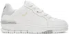 Axel Arigato 'area Haze' Grey And White Low Top Sneakers With Laminated Leather In Leather Blend Woman In White/light Grey
