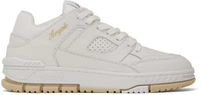 Axel Arigato White Area Lo Sneakers In White/beige