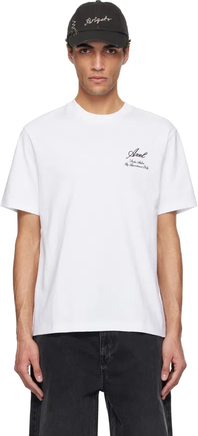 AXEL ARIGATO WHITE 'ATELIER' T-SHIRT