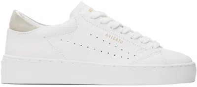 Axel Arigato White Court Sneakers In White/pink