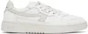 Axel Arigato Dice Stripe Leather Sneakers In White /beige