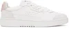 Axel Arigato White Dice Lo Sneakers In White/lt Pink