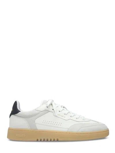 Axel Arigato Dice T-toe White Low Top Sneakers With Logo Patch On The Tongue And Logo Lettering On The Rear In Le