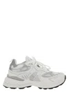 Axel Arigato Marathon Ghost Runner White Low Top Sneakers With Reflectivce Details In Leather Blend Woman In White