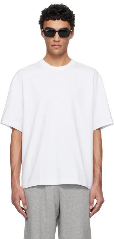 Axel Arigato Capital Logo-embroidered Cotton T-shirt In White