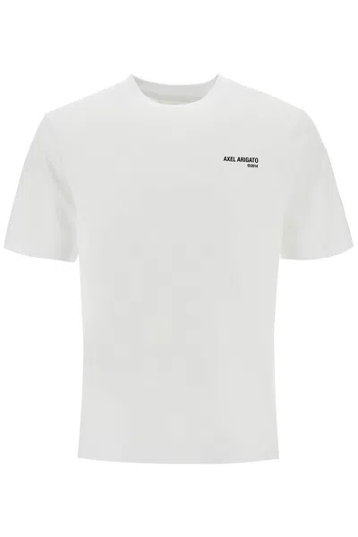 Axel Arigato White Organic Cotton Crew Neck T-shirt With Discreet Logo Men