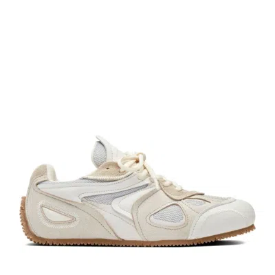 Axel Arigato White Slow Runner Leather Suede Accents Sneakers In Multi