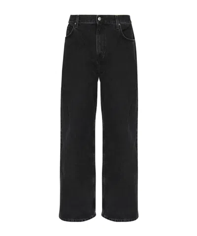 Axel Arigato Wide Leg Jeans In Black