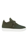 Axel Arigato Woman Sneakers Military Green Size 6.5 Leather, Textile Fibers In Green