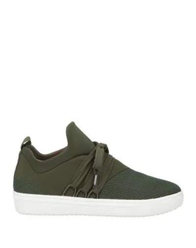 Axel Arigato Woman Sneakers Military Green Size 6.5 Leather, Textile Fibers