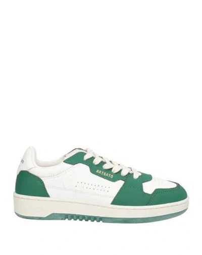 Axel Arigato Woman Sneakers White Size 6 Leather In Green