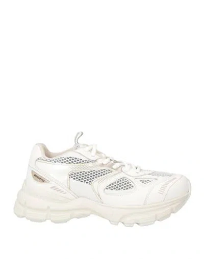 AXEL ARIGATO AXEL ARIGATO WOMAN SNEAKERS WHITE SIZE 6 LEATHER, TEXTILE FIBERS