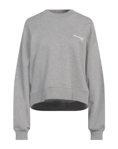 AXEL ARIGATO AXEL ARIGATO WOMAN SWEATSHIRT LIGHT GREY SIZE XL COTTON