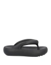 Axel Arigato Delta Sandal Black Rubber Flip Flops With Platform Sole - Delta Sandal In Black