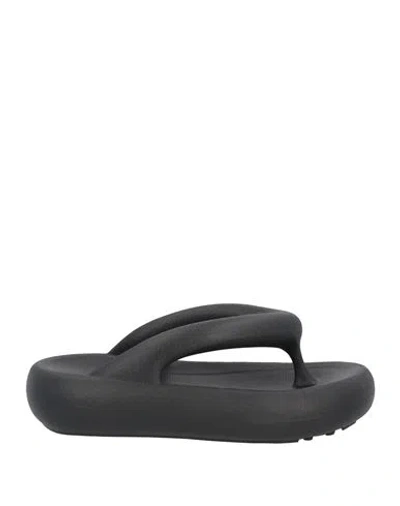 AXEL ARIGATO AXEL ARIGATO WOMAN THONG SANDAL BLACK SIZE 6.5 RUBBER