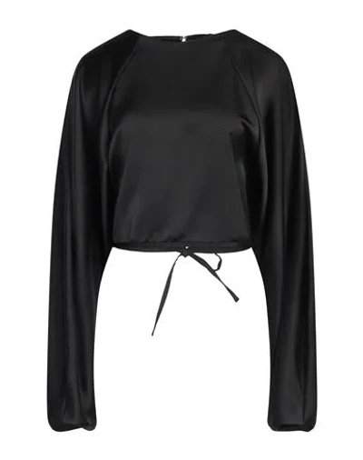 Axel Arigato Woman Top Black Size L Polyester, Elastane