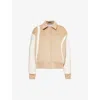 Axel Arigato Womens Beige Bay Brand-embroidered Wool-blend Varsity Jacket In Beige