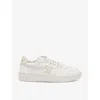 AXEL ARIGATO AXEL ARIGATO WOMEN'S BEIGE COMB DICE-A PANELLED LEATHER AND SUEDE LOW-TOP TRAINERS