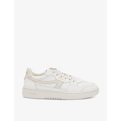 Axel Arigato Womens  Dice-a Panelled Leather And Suede Low-top Trainers In Beige Comb