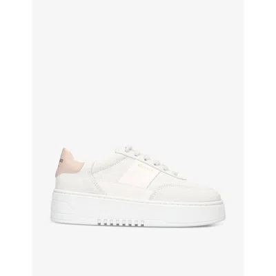 AXEL ARIGATO AXEL ARIGATO WOMEN'S BEIGE COMB ORBIT VINTAGE CONTRAST-PANEL LEATHER AND SUEDE TRAINERS