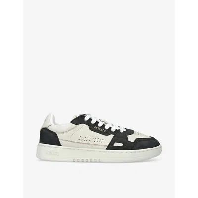 AXEL ARIGATO WOMENS BLK/WHITE DICE LO LEATHER AND WOVEN LOW-TOP TRAINERS EUR 35 / 2 UK