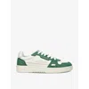 Axel Arigato Contrast Panels Flat Sole Perforated Design In White